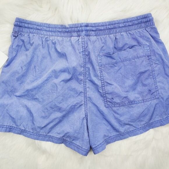NWT Athleta Expedition Shorts Periwinkle Blue Tie waist with Pocket - Picture 2 of 6